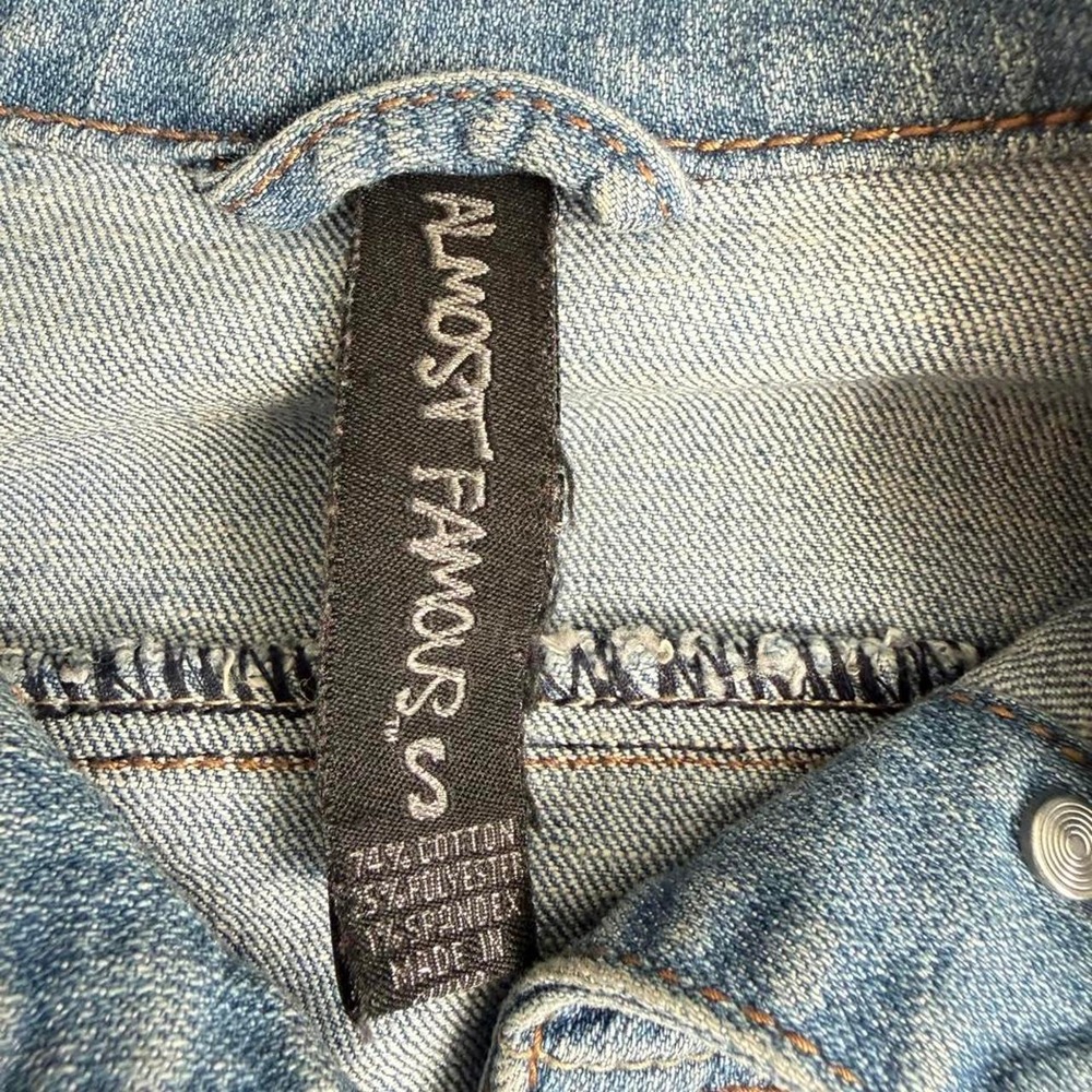 Almost Famous blue denim jacket in a S. Cotton, polyester & spandex blend. - Picture 2 of 4